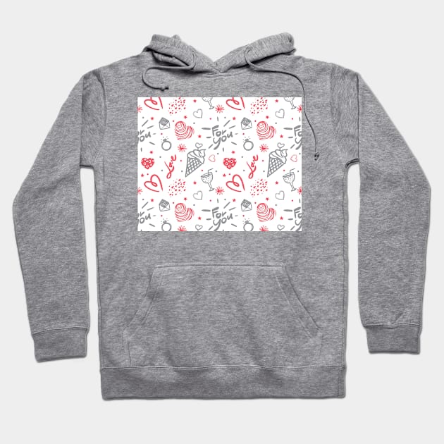 For You Valentine Hoodie by purplegorilladesign23@gmail.com